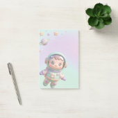 Schattige Astronaut Kawaii Ruimte Post-it® Notes (Kantoor)