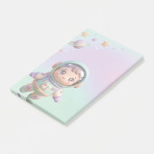 Schattige Astronaut Kawaii Ruimte Post-it® Notes (Schuin)