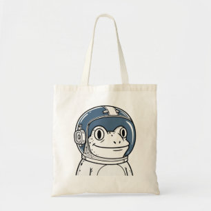 Schattige Astronaut Kikker Ruimte Avontuur Tote Bag