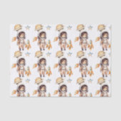 Schattige astronaut ruimteavontuur tissuepapier (Voorkant)