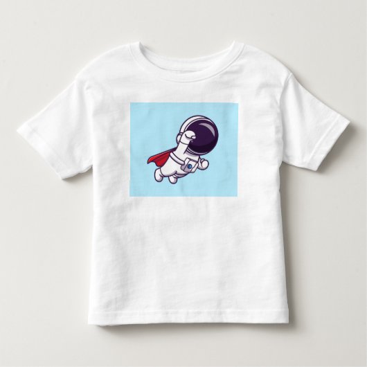 Schattige astronaut Shirt voor peuter, (Voorkant)