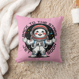 Schattige astronaut terug naar de sterren ontwerp kussen