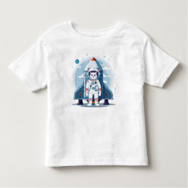 schattige astronautenkat kinder shirts