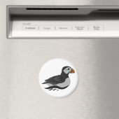 Schattige Atlantische Puffin Swimming Cartoon Magneet (Insitu (Vaatwasser))