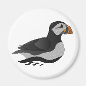 Schattige Atlantische Puffin Swimming Cartoon Magneet (Voorkant)