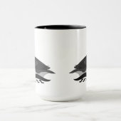 Schattige Atlantische Puffin Swimming Cartoon Mok (Midden)