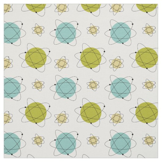 Schattige Atomic Mid Century Modern Pattern Stof (Swatch)