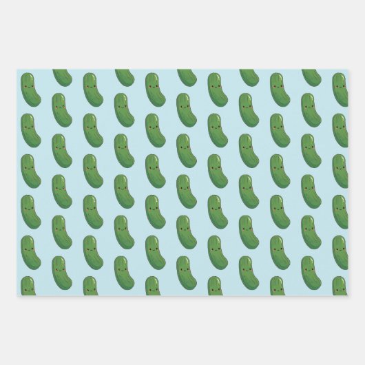 Schattige augurk inpakpapier vel (Voorkant 2)