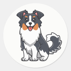 Schattige Aussie Puppy Hondenliefhebber Australian Ronde Sticker