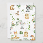 Schattige Australian Animals Wood Greenery Baby sh Kaart (Achterkant)