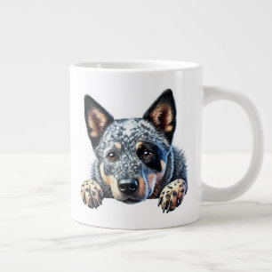 Schattige Australian Cattle Dog Design" Grote Koffiekop