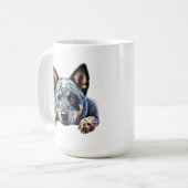 Schattige Australian Cattle Dog Design" Koffiemok (Voorkant links)