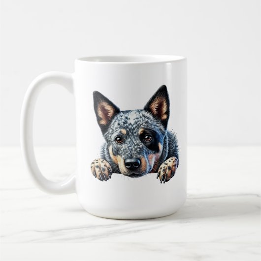 Schattige Australian Cattle Dog Design" Koffiemok (Links)