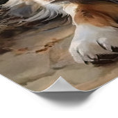 Schattige Australian Shepherd Dog Art Print Poster (Hoek)