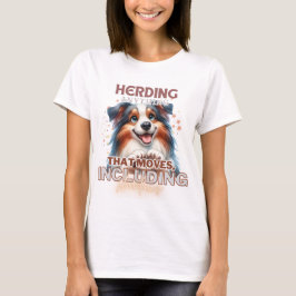 SCHATTIGE AUSTRALIAN SHEPHERD DOG GEZEGDE T-SHIRT