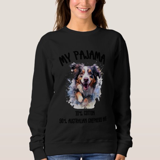 Schattige Australian Shepherd - hondenontwerp voor Trui (Voorkant)