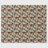 Schattige Australian Shepherd Naadloos Cadeaupapier (Vlak)