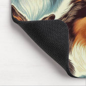 Schattige Australian Shepherd Naadloos Muismat (Hoek)