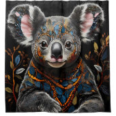 Schattige Australisch Abstract Koala Beer Douchegordijn (Voorkant)
