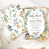 Schattige Australisch Dieren Groen Baby shower Kaart