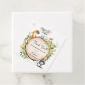 Schattige Australische Dieren Koala Leafy Dank u Bedankjes Labels (In situ)