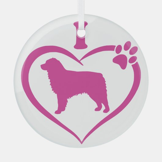 Schattige Australische herder - Glas Ornament (Voorkant)