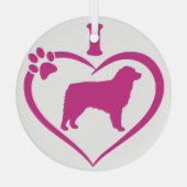Schattige Australische herder - Glas Ornament (Achterkant)