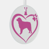 Schattige Australische herder - Glas Ornament (Voorkant Rechts)