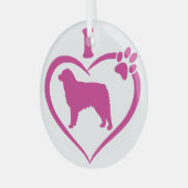 Schattige Australische herder - Glas Ornament (Voorkant links)