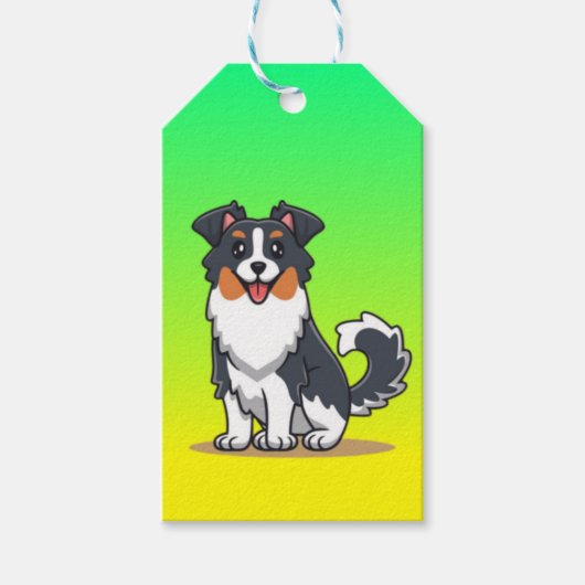Schattige Australische Herdershond-23144 Cadeaulabel (Voorkant)