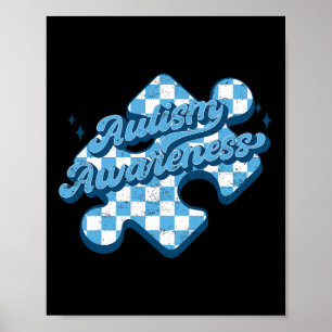 Schattige Autisme Bewustzijn Puzzel Autisme Mam Pa Poster