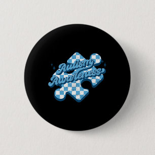 Schattige Autisme Bewustzijn Puzzel Autisme Mam Pa Ronde Button 5,7 Cm