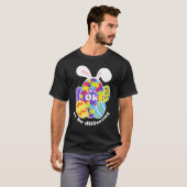 Schattige Autisme Paashaas Ei Puzzel T-shirt (Voorkant volledig)