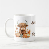 Schattige Autumn Highland Koe Koffiemok (Links)