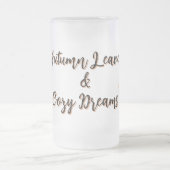 Schattige Autumn Highland Koe Matglas Bierpul (Center)