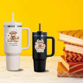 Schattige Autumn Highland Koe Sticker