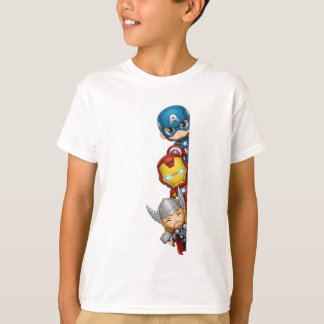 Schattige Avangers Superhelden Spiedende Design T-shirt