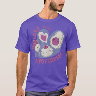 Schattige Avocado hou van je groenten voor grappig T-shirt