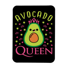 Schattige Avocado Koningin met Hart Keto Meisje Ko Magneet