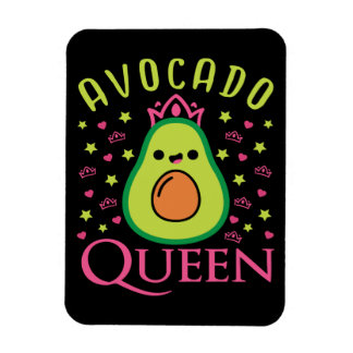 Schattige Avocado Koningin met Hart Keto Meisje Ko Magneet