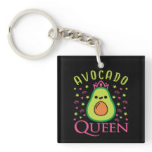 Schattige Avocado Koningin met Hart Keto Meisje Ko