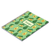 Schattige Avocado Liefhebber Groen Notitieboek (Linkerzijde)