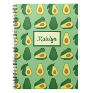 Schattige Avocado Liefhebber Groen Notitieboek