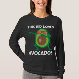 Schattige avocado ontwerp voor kinderen jongens ge t-shirt