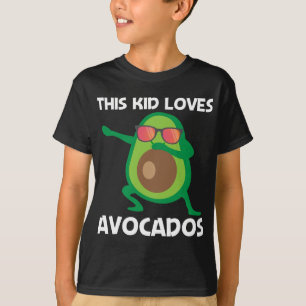 Schattige avocado ontwerp voor kinderen jongens ge t-shirt