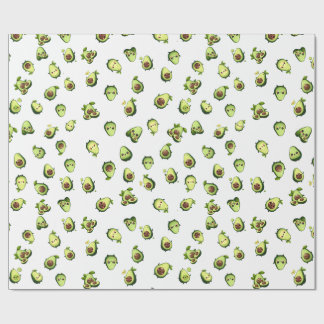 Schattige avocado patrooninpakpapier cadeaupapier