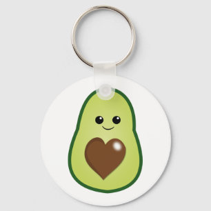 Schattige Avocado Sleutelhanger
