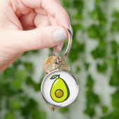 Schattige Avocado Sleutelhanger (Hand)