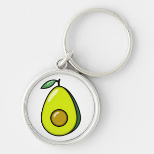 Schattige Avocado Sleutelhanger