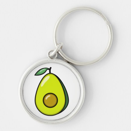 Schattige Avocado Sleutelhanger (Voorkant)